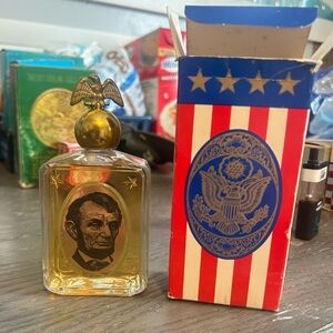 Vintage Avon ABRAHAM LINCOLN Wild Country After Shave 4 Fl Oz
